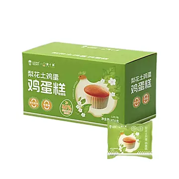 山羊叔叔梨花土鸡蛋蛋糕零防腐剂零蔗糖蛋糕