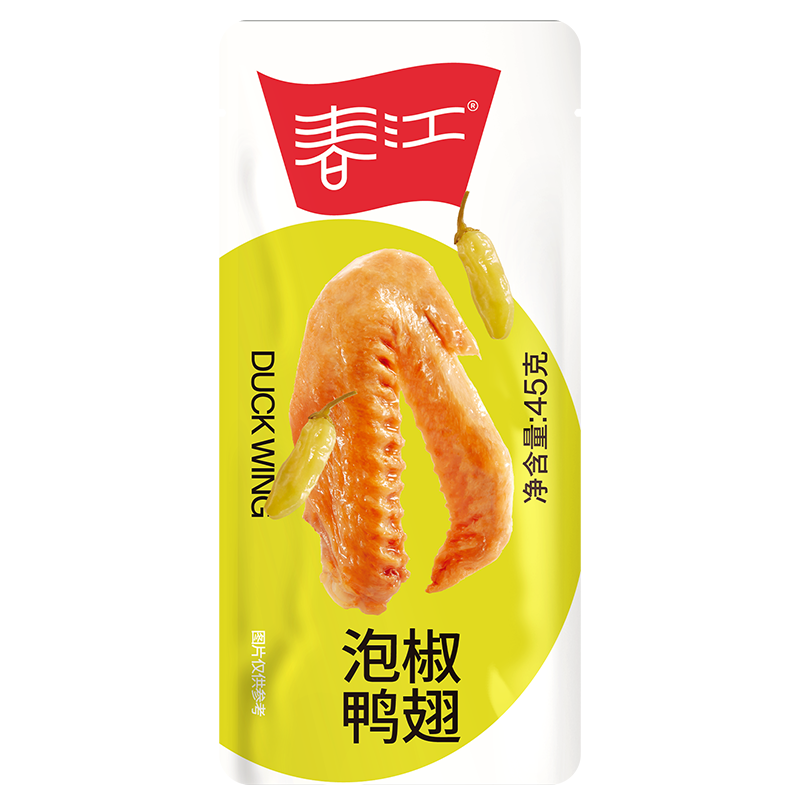 春江鸭翅香辣鸭翅膀香辣奥尔良鸭肉熟食卤味零食