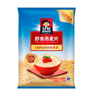 桂格即食冲饮纯燕麦片原味1.2KG