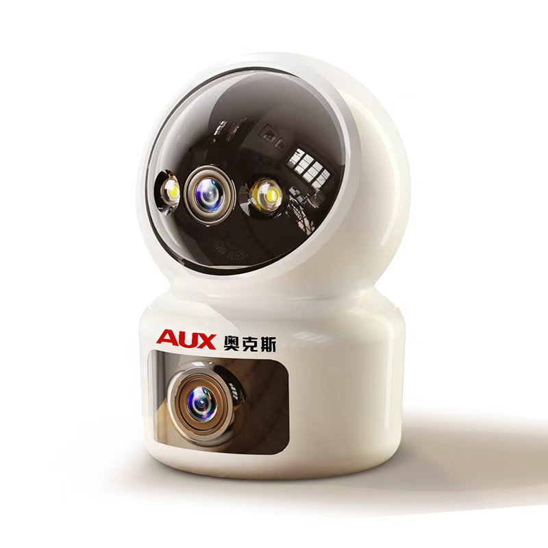 奥克斯4g摄像头终身免费流量室内监控360度家用手机远程无需网络