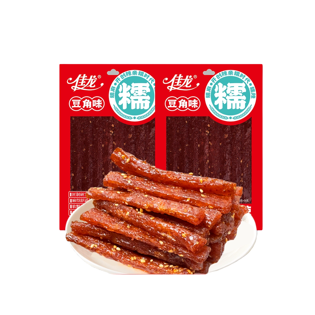 佳龙豆角味106g豆角味辣条麻辣零食辣片面筋休闲食品小吃儿时怀旧