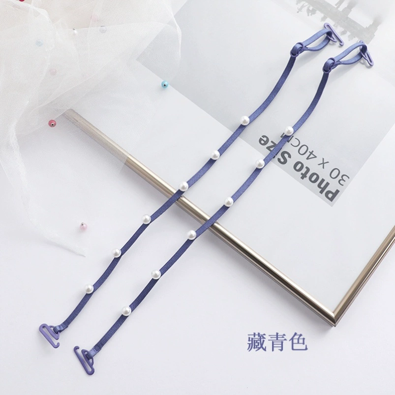 Pearl Shoulder Strap Phụ kiện Đồ lót Đai áo ngực Thay thế Dây đeo Vòng tay Phù hợp cho Trượt vai Vẻ đẹp trở lại Mua đơn Dây liền mạch - Vai tráng