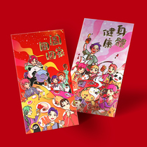 Customized New Year cartoon childrens Chinese style one hundred yuan red envelope bag personalized creative Spring Festival wedding universal red envelope custom-made