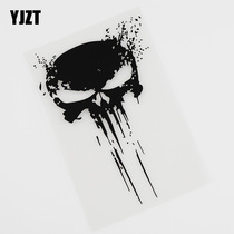 YJZT Personality Head Blood Flying Skull Car Sticker Body Reflective Sticker Car Decoration HY167