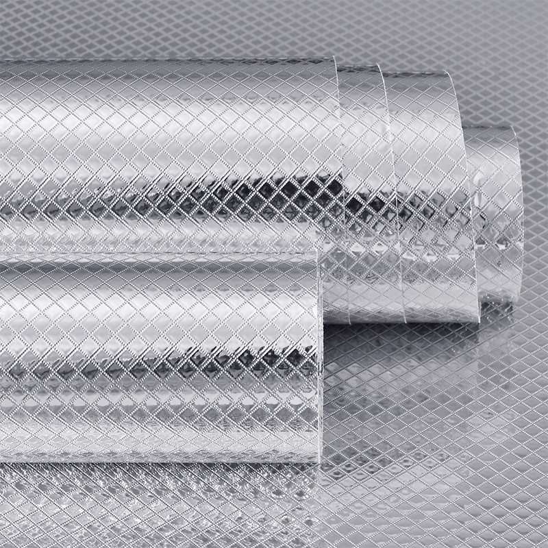 Wallpaper self-adhesive kitchen anti-oil sticker high temperature resistant aluminum foil tin paper moisture-proof wall paper overall closet hearth table top