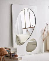 Famous Craftsman home Modern simple dressing mirror special-shaped fitting mirror designer full-body floor mirror decorative mirror