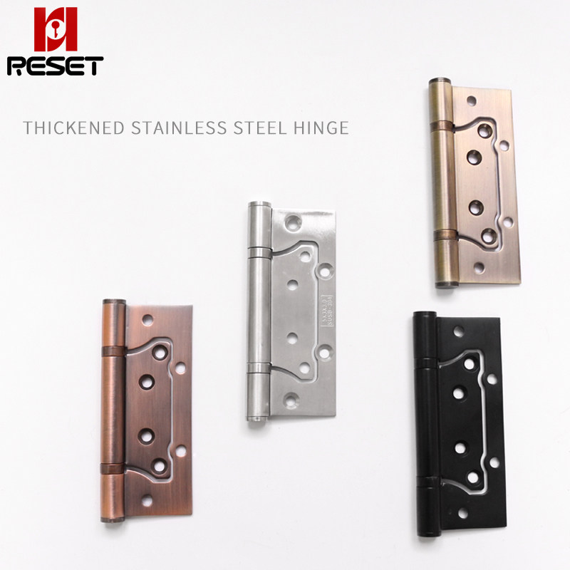 Hinged stainless steel muted bearing small cabinet door wood room door distribution box thickened hinge hinge folding page 123-inch 4-inch