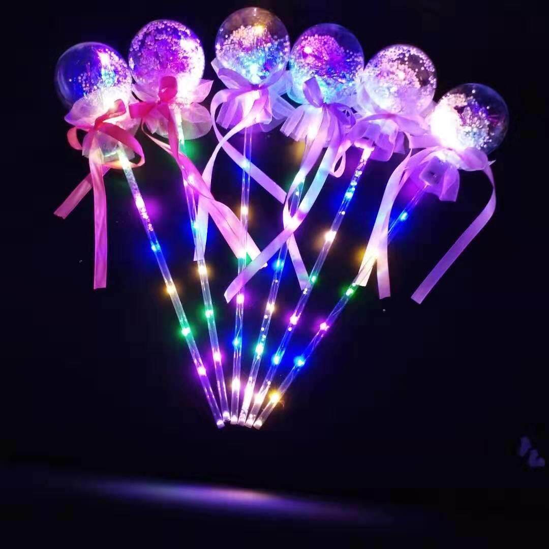 Fairy Baseball Polo Ball Magic Wand Sparkling Starry Sky Glow Sticks Microquotient Sweep to Gift Wholesale