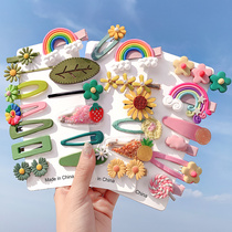 Net red ins children flower little Daisy hairclip headgear stall batch hairclip side clip girl bangs card jewelry