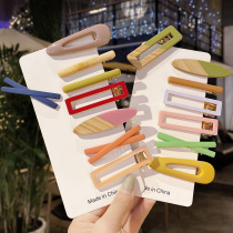 Simple clip wind temperament hairclip edge clip girl back head clip headgear bangs broken hair one-word clip hair card