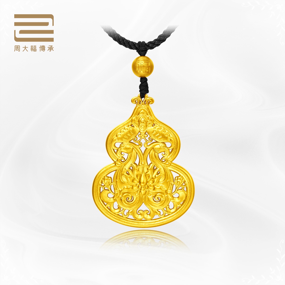 (Mall's same section) Zhou Dafu passed on the classic inheritance of a phoenix and a gold pendant F213151
