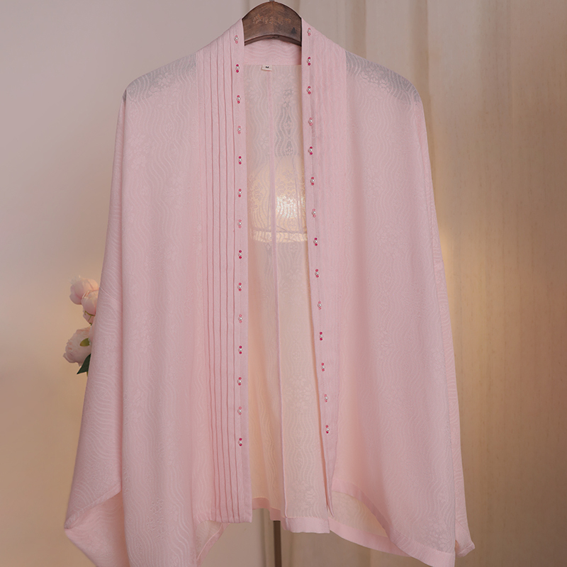 Wanwan and Zhi Original Hanfu Dust-Free Straight-Collar Front-Buttoned Airplane-Sleeve Short Shirt Wanwan and Zhi Original Hanfu Dust-Free Straight-Collar Front-Buttoned Airplane-Sleeve Short Shirt