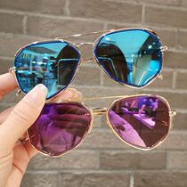  Childrens sunglasses Boys children sunshade toad glasses Girls baby fashion personality anti-UV sunglasses tide