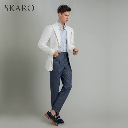 [Tiansi Maisha Fabric] Skaro подходит внешним набору мужского повседневного делового ротационного ротатора.