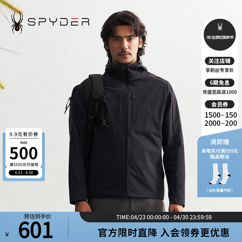 Spyder Spider Autumn and Winter Men's Mountain Life Comfortable Waterproof Casual Jacket 24Cf121M