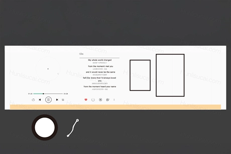复古留声机婚礼迎宾展示区照片墙音乐播放器PSCDR设计图素材-婚礼素材网