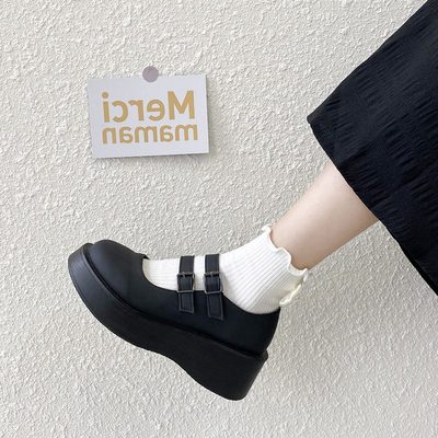 taobao agent Retro wild Mary Jane Women's Shoes 2021 Spring and Autumn New British Style Japanese Story JK thick bottom lolita small leather shoes