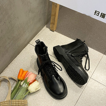 Eight holes Summer thin section Martin boots women 2021 New spring autumn single boots flat bottom short cylinder boots Inn wave Inn wind