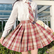 Girls jk uniform genuine childrens skirt 10-year-old Middle school student New Year 12 girls Plaid skirt 14-year-old girl