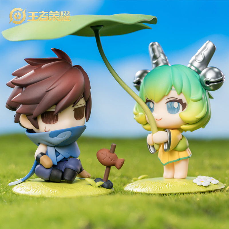 King of Glory Official Genuine Rain and Rain Rest Cai Wenji Lan Box Egg Surrounding Tide Play Model Ornament