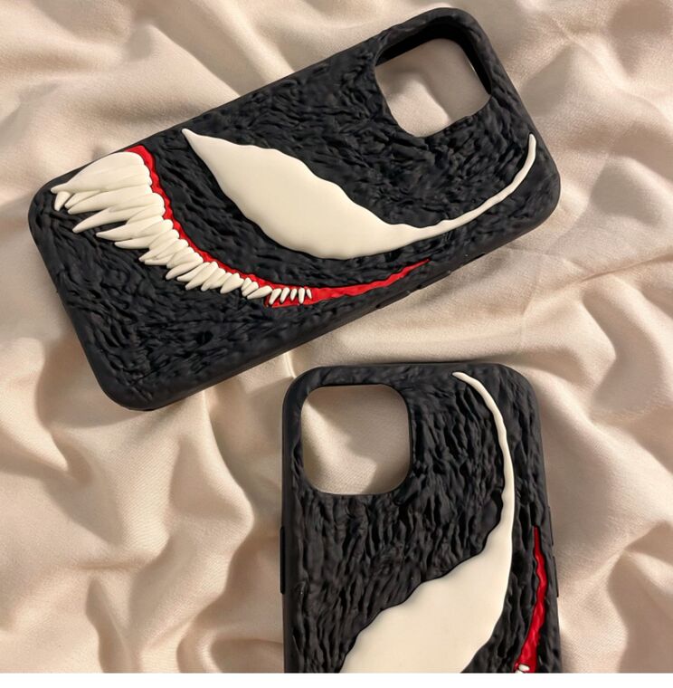 Venom 3D Silicone TPU 15, 14, 13, 12, 11 iPhone Case