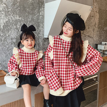 Special parent-child Womens clothing 2021 New Tide autumn winter Christmas sweater sweater Net Red foreign gas coat