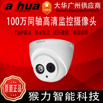 1 million Dahua CVI coaxial camera 720P infrared hemisphere HD surveillance camera DH-HAC-HDW1020E