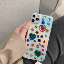 Seal sail with the same kind of love full drill laser applicable 11ProMax apple x mobile phone shell xr xs max iphone7 8plus full package anti-fall creative personality male and female