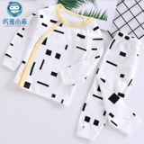 Детское термобелье, хлопковые штаны, нижнее белье, детский комбинезон, осенняя хлопковая пижама для мальчиков