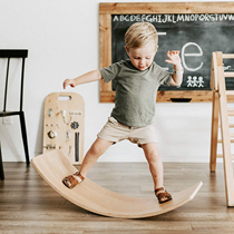 Carpenters Uncle Childrens Balance Board Bend Smart Board Sensory Integration Training Balance Beam Indoor Wooden Seesaw