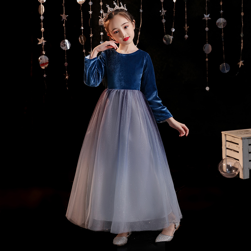 Children's evening dress Birthday Princess Dresses Great Girl Gown Girl Gown Girl Gown Girl Gown piano for autumn and winter