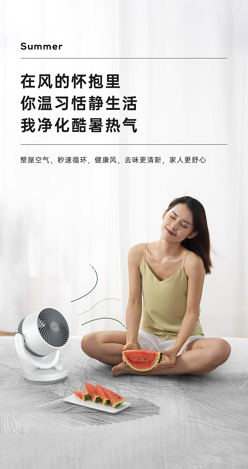 艾美特 可遥控空气循环扇 三叶涡轮巨幅扇叶 图4