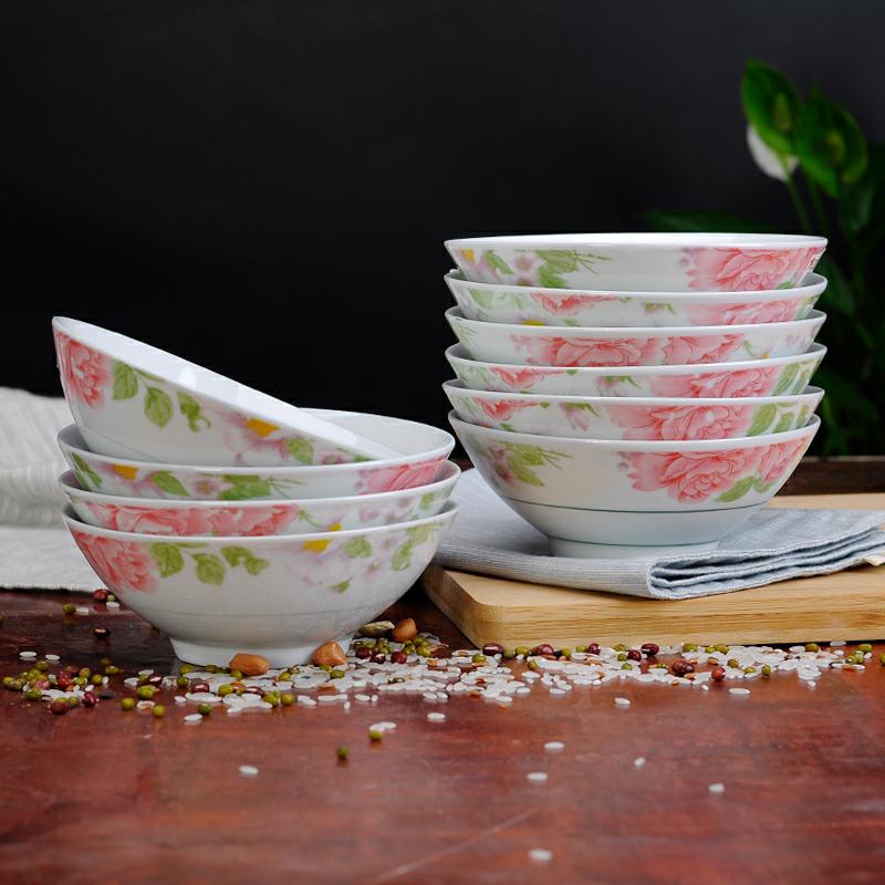 Hat to rainbow such to use old eat bowl dish bowl nostalgic retro large household more single hot ceramic bowl tableware