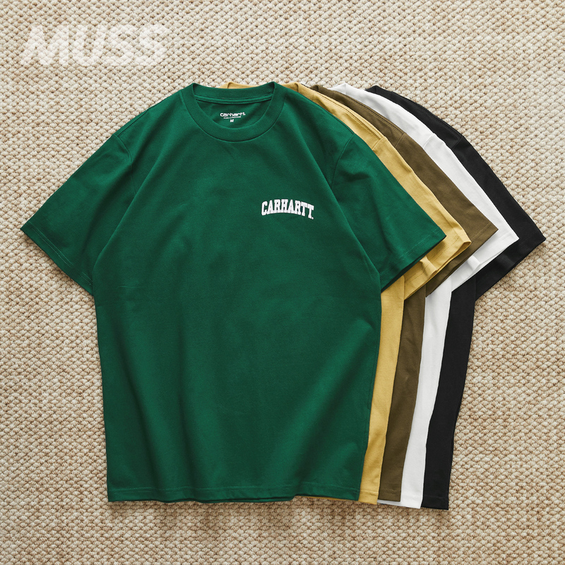 In Stock Carhartt Wip University Script Tee Carhartt Casual Logo Short-Sleeve T-Shirt