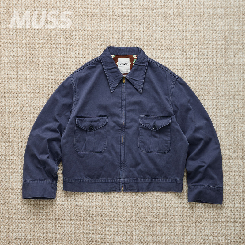 In Stock Bowwow Navajo Wrecker Service Japanese Vintage Washed Flannel Work Jacket