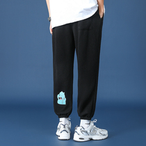 Boy sports pants spring and summer CUHK Tong Shan Pants Loose boys bunches and pants for junior high school students pants man fat