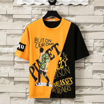 Boy Summer Short Sleeve T-shirt 13-15 Year Old Junior High School Student Pure Cotton Half Sleeve 14 CUHK Childrens Summer Costume Blouse