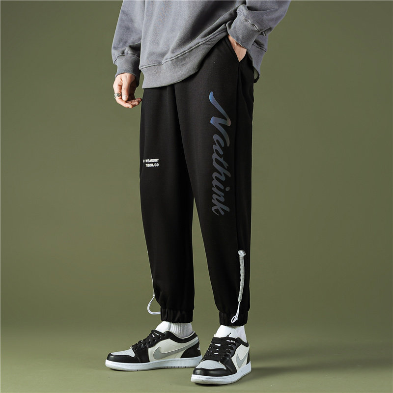 Boy Spring Autumn Clothing Pants Loose 2021 New CUHK Boy 15 Year Old Sports Pants 13 Casual Handsome Pants Man