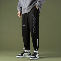 Boy Spring Autumn Clothing Pants Loose 2021 New CUHK Children 15 Year Old Sports Pants 13 Casual Handsome Pants Man