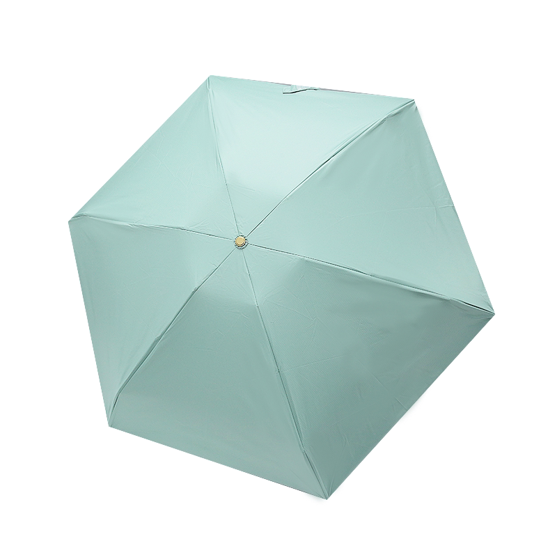 Kamsala Ultra-Light Plain Black Plastic Umbrella 50% off Is Exquisite, Compact, and Easy to Carry, Suitable for Both Sunny and Rainy Weather