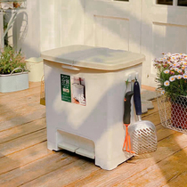 ASVEL Japan Import Classification Bins Large Capacity Outdoor Villa Garden Kitchen With Cover Feet Stompster