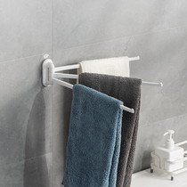 ASVEL Japanese towel rack bathroom rack toilet wash table Wall non-perforated towel storage rack
