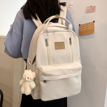 School bag female college students simple Joker high school junior high school students large capacity backpack 2021 new computer backpack