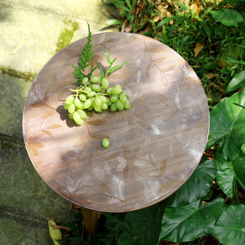 PVC transparent soft glass round table cloth waterproof and burn-free plastic plastic cushion round table cushion water crystal plate table cloth