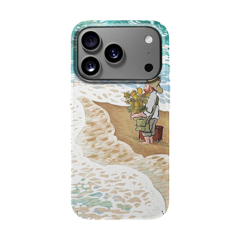 Vibrant Mountain Road Illustration Nature iPhone Case