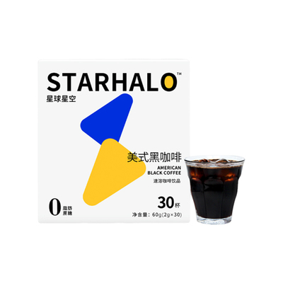 星球星空 美式黑咖啡 2g*30条盒装 纯黑咖啡-tjb