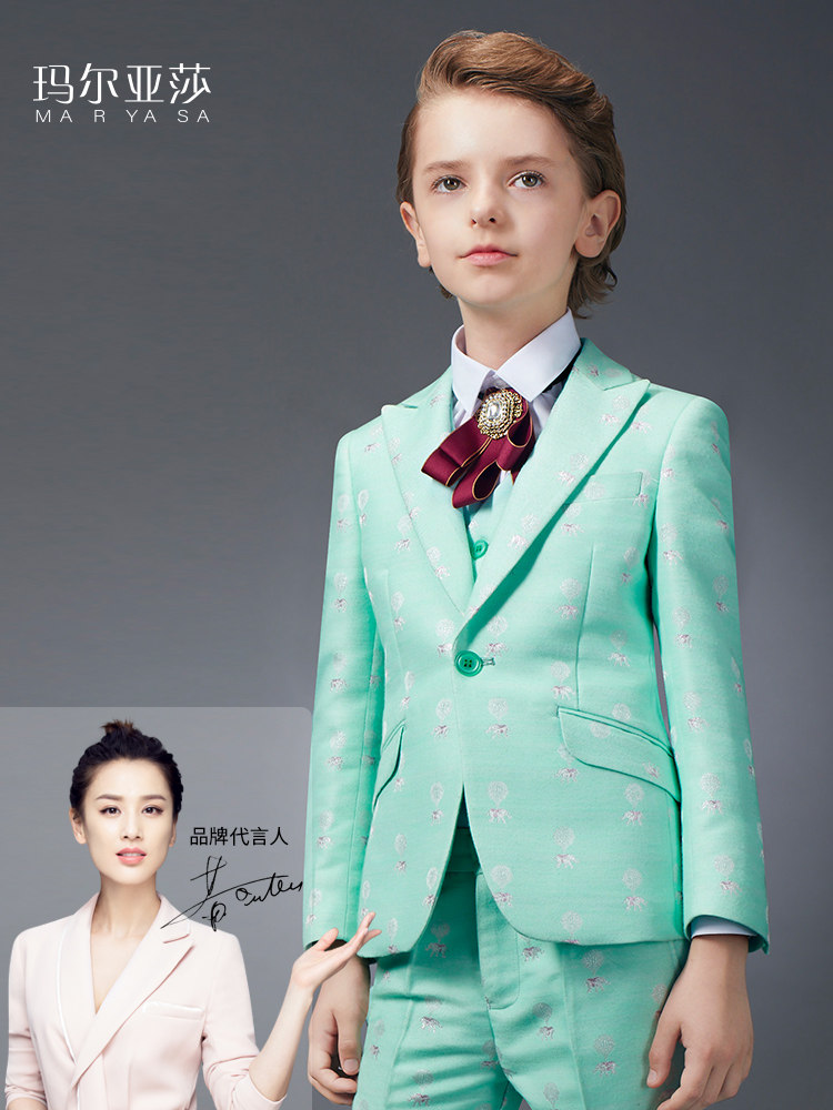 Mary Yasha children's suit suit small host flower girl piano performance clothing boy dress suit performance clothing