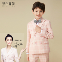 2022 New Kids Suit Boys Dress Set Little Host British Style Wedding Flower Boy Piano Costume