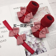 Trẻ sơ sinh Baby Socks Gift Box Full Moon quà tặng trẻ em Baby Baby Socks tóc Set Xuân Socks mùa hè.