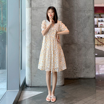 Pregnant woman Summer sweatshirt Dress Lace Shirt Little Fresher Big Code Easy to cover sweet and sweet summer for hot moms skirts